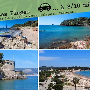 La Cahute H24,cosy,port,plage,wifi,netflix Appartement La Seyne-sur-Mer